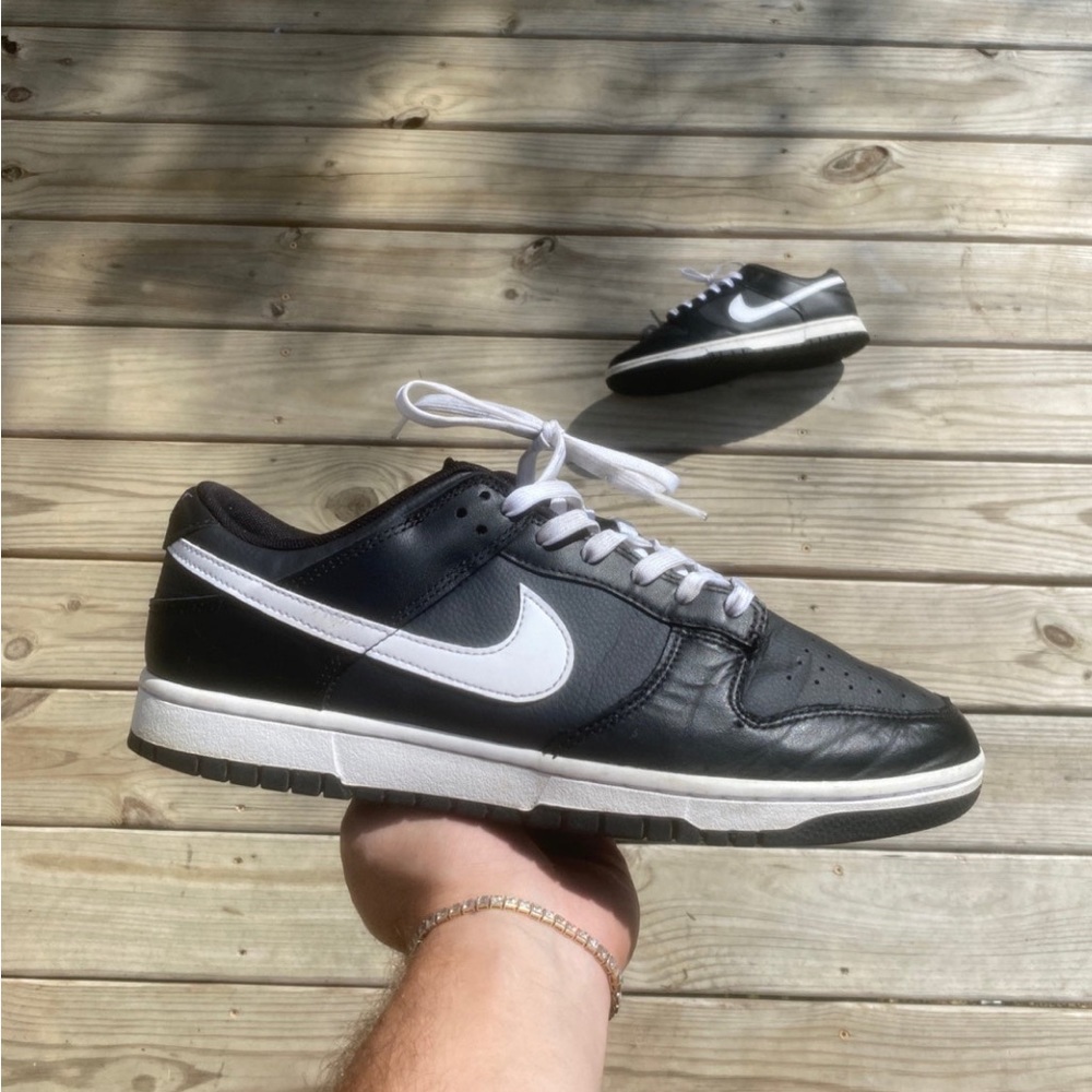 nike dunk low black white size 11
